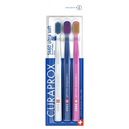 Curaprox, Zahnbürste CS 5460, Ultra Soft, 3 Stück