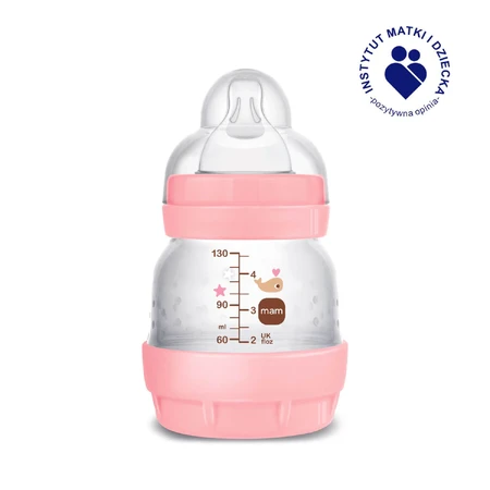 MAM Perfect Start Anti-Colic, biberon anti-colique, avec tétine en silicone, Sealife, fille, dès la naissance, 130 ml