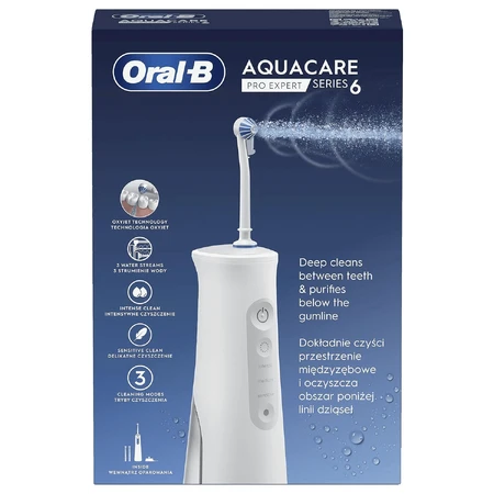 Oral-B AquaCare Pro-Expert Series 6, irrigator with OxyJet technology