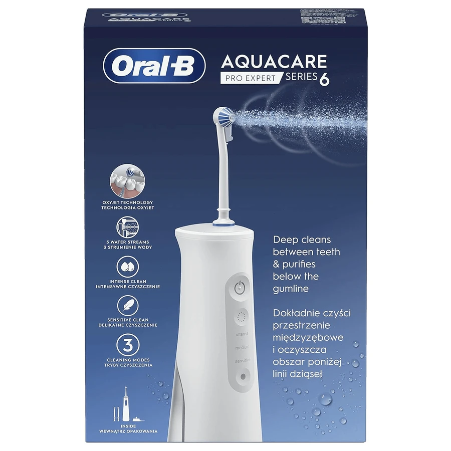 Oral-B AquaCare Pro-Expert Series 6, irrigator with OxyJet technology