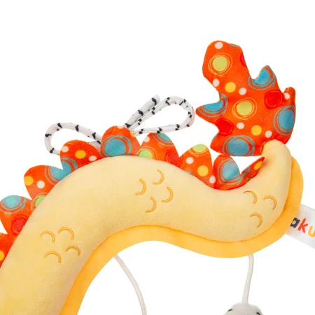 Vakuum, Plüsch-Kinderbettaufhänger mit Spiegel und Rassel, chinesischer Drache, 1 Stück