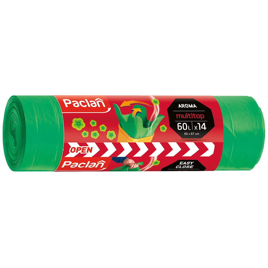 Paclan, aromazakjes, multitop, 60 l x 14 stuks