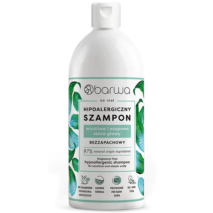 Barwa, hypoallergenic hair shampoo, unscented, 400 ml