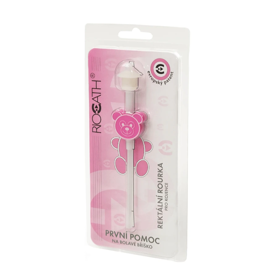 Riocath, rectal catheter, for infants for colic, pink, 1 piece