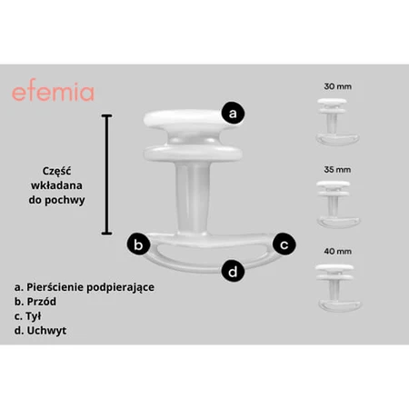 Efemia, 1 pesario de soporte, tamaño 40 mm