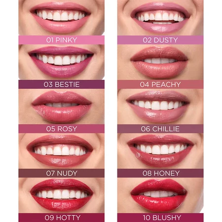 Eveline Cosmetics VinyLove, barra de labios líquida de larga duración con efecto vinilo, 01 Pinky, 4 ml