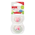 NUK Star, sucette, 18-36 mois, silicone, anatomique, Peppa Pig, 2 pièces