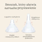 Lansinoh NaturalWave, flessenspeen, siliconen, XS zeer langzame doorstroming, vanaf de geboorte, 2 stuks