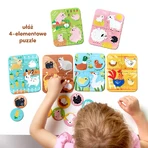 CzuCzu Animals small and big, puzzles for children, from 2 years old, 24 elements