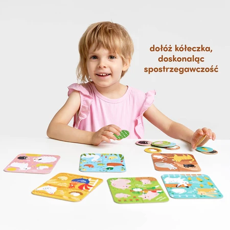 CzuCzu Animals small and big, puzzles for children, from 2 years old, 24 elements