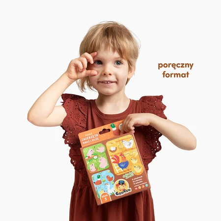 CzuCzu Animals small and big, puzzles for children, from 2 years old, 24 elements