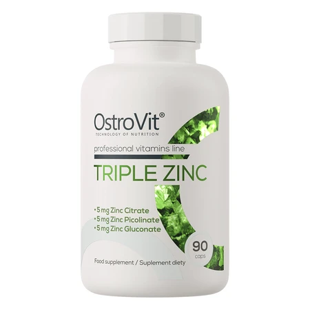 OstroVit Dreifach-Zink, Zink, 90 Kapseln