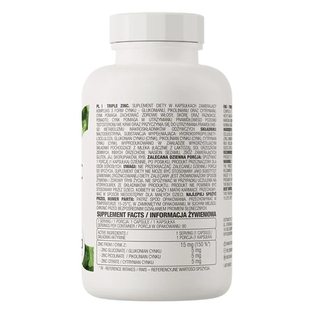 OstroVit Dreifach-Zink, Zink, 90 Kapseln