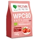 BeOrganic WPC 80, whey protein concentrate Bio, strawberry flavor, 345 g