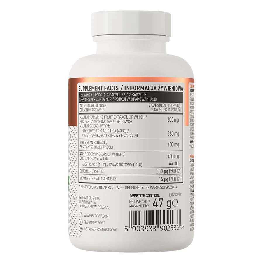 OstroVit Appetitkontrolle, 60 Kapseln