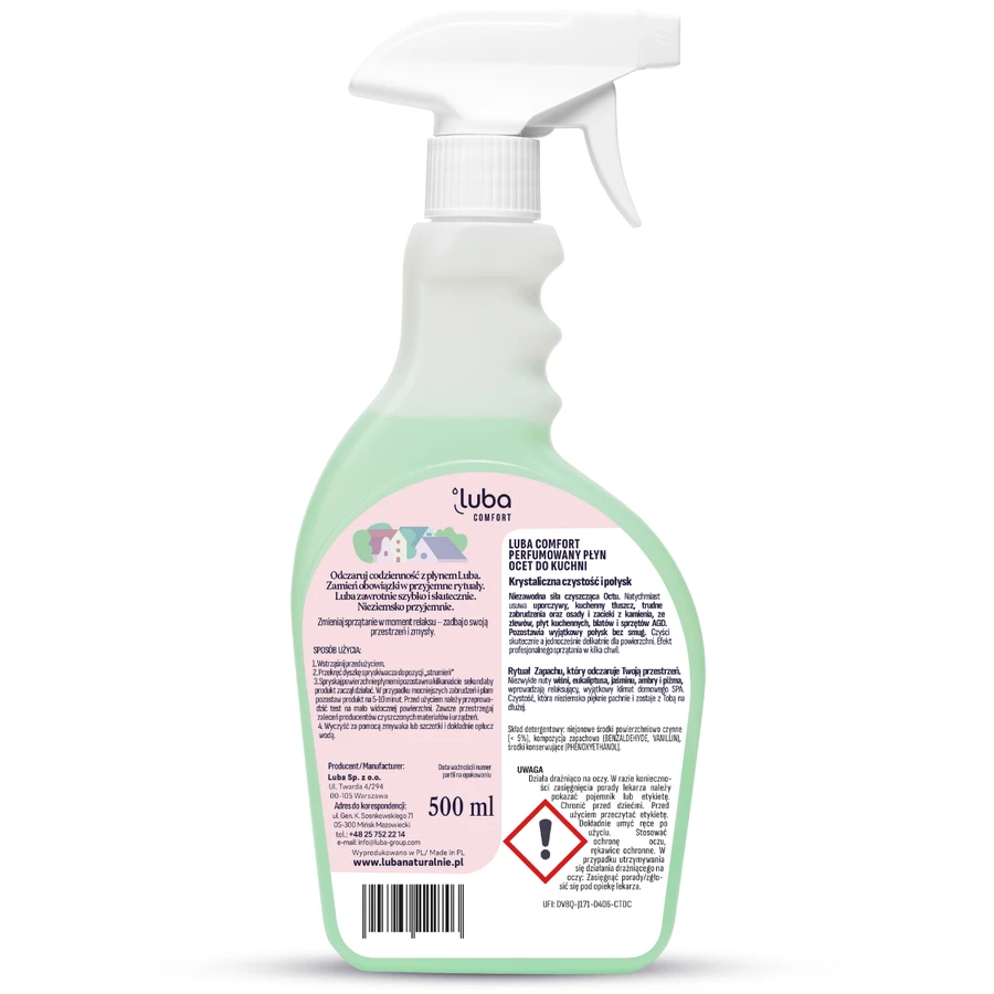 Luba Comfort Azijn, keukenvloeistof, geparfumeerd, 500 ml