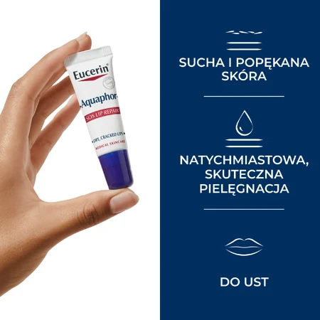 Eucerin Aquaphor SOS Lip Repair, schützender Lippenstift, 10 ml