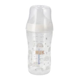 NUK Perfect Match, Anti-Kolik-Flasche mit Silikonsauger, Größe M, Regenbogen, ab 3 Monaten, 260 ml