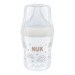 NUK Perfect Match, antikoliekfles met siliconenspeen, maat S, regenboog, vanaf de geboorte, 150 ml