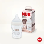 NUK Perfect Match, antikoliekfles met siliconenspeen, maat S, regenboog, vanaf de geboorte, 150 ml