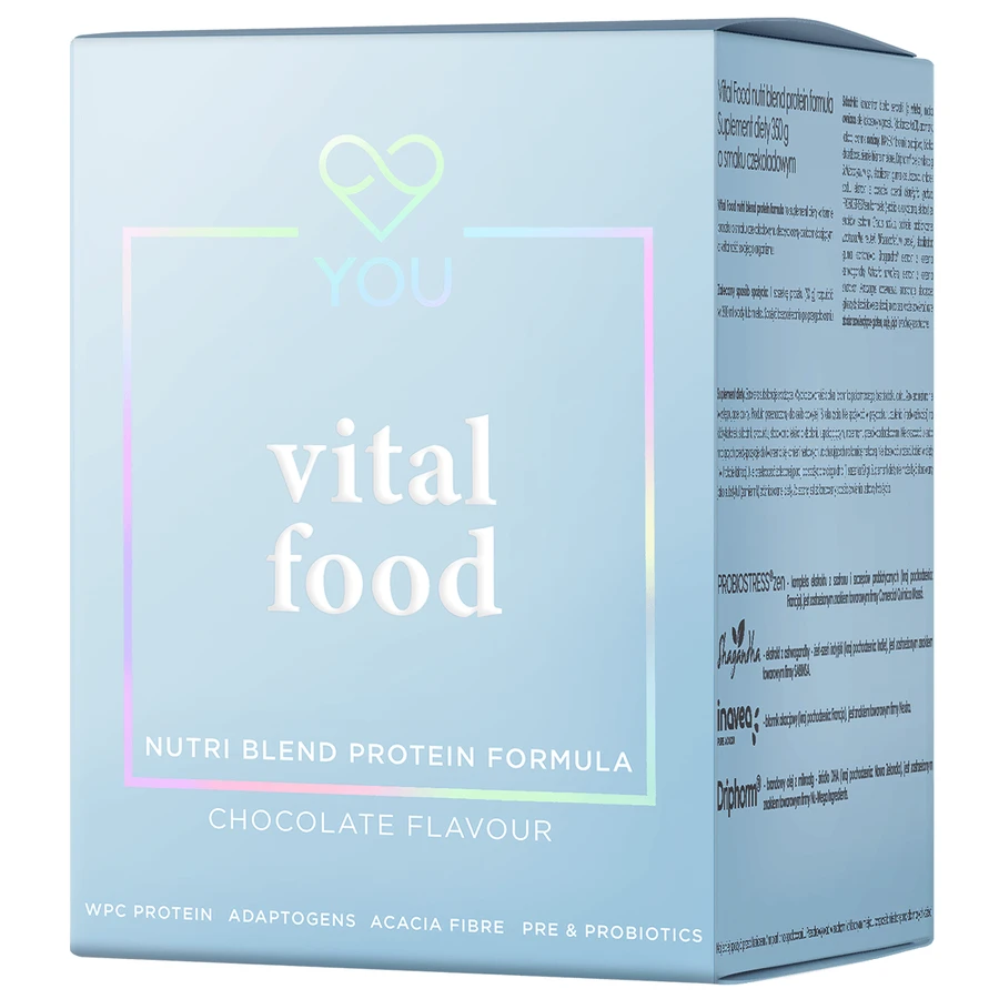 You Vital Food Nutri Blend Fórmula Proteica, sabor chocolate, 50 g x 7 sobres