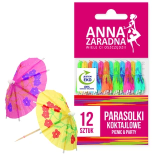 Anna Zaradna, paraguas de cóctel, 12 piezas