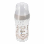 NUK Perfect Match, anti-colic bottle with silicone teat, size M, hearts, from 3 months, 260 ml.