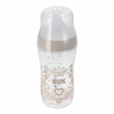 NUK Perfect Match, Anti-Kolik-Flasche mit Silikonsauger, Größe M, Herzen, ab 3 Monate, 260 ml