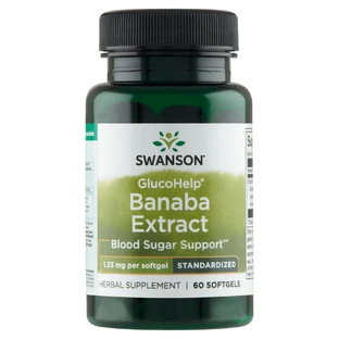 Swanson GlucoHelp Extrait de Banaba, 60 gélules