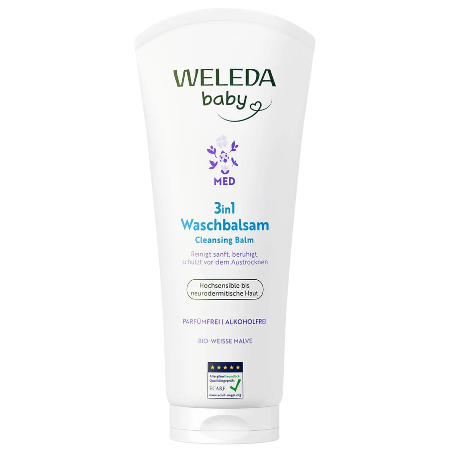 Weleda Baby Med 3in1, herstellende body wash vanaf dag 1, 200 ml