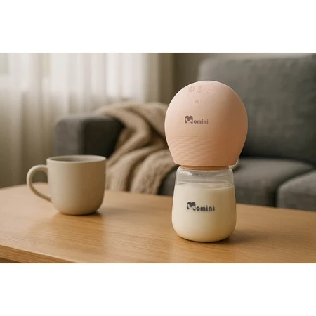Momini SippyPump Twin, elektronische Milchpumpe, doppelt, 4-Phasen