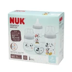NUK Perfect Match Starterset, 3 Anti-Colic-Flaschen + Schnuller, Mickey Mouse, 0-6 Monate