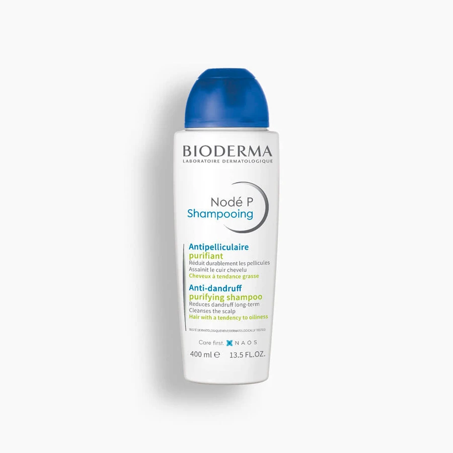 Bioderma Node P Shampooing Purifiant, Anti-Schuppen-Reinigungsshampoo für fettiges Haar, 400 ml