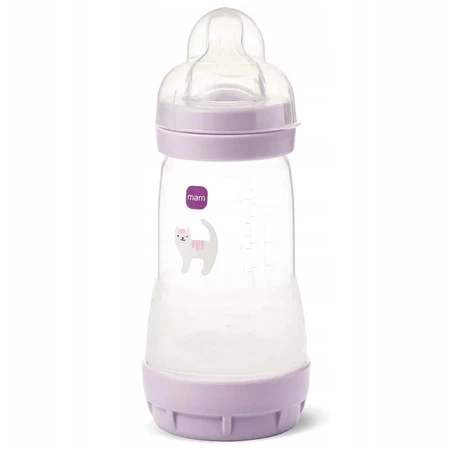 MAM Perfect Start, Antikolikflasche, mit Silikonsauger, Grounding in Nature, Mädchen, ab 2 Monaten, 260 ml