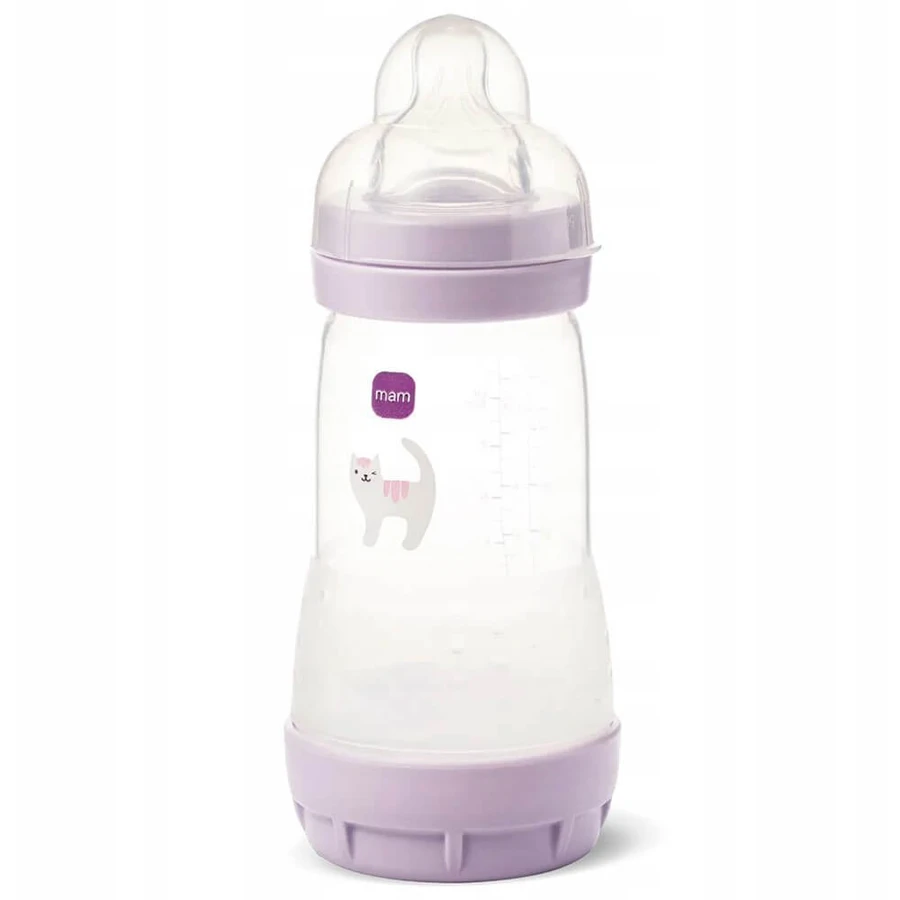 MAM Perfect Start, Antikolikflasche, mit Silikonsauger, Grounding in Nature, Mädchen, ab 2 Monaten, 260 ml
