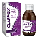 Clarvox Syrup for the throat and larynx for adults and children 3 years and older, lichen Icelandica + Orthoplasm, 200 ml