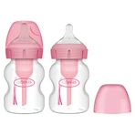 Dr. Brown's Options+, Weithals-Antikolik-Flasche mit Sauger, rosa, 2 x 150 ml