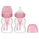 Dr. Brown's Options+, anti-colic fles met wijde hals en speen, roze, 2 x 150 ml
