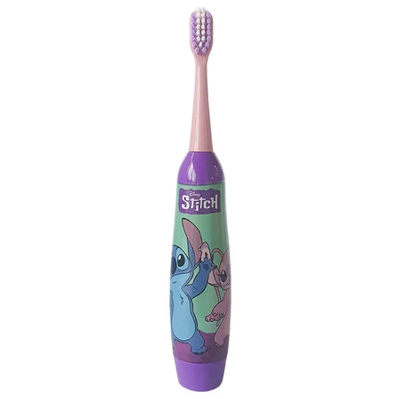 Mr White Stitch, tandenborstelset voor kinderen, tandenborstel + tandpasta + beker + LED-basis