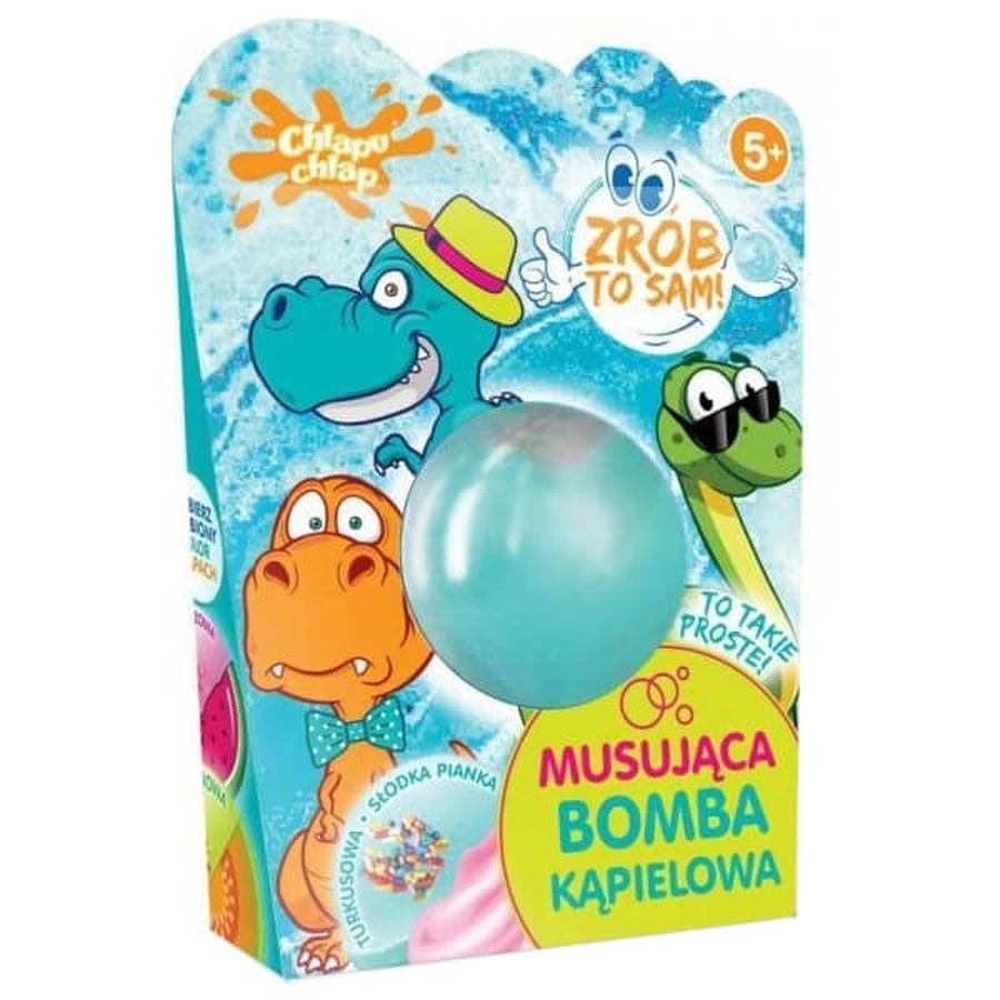 Splash Splash DIY effervescent bath bomb, sweet marshmallow, ages 5 and up, 1 piece