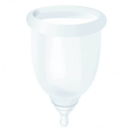 My Bella, copa menstrual Día y Noche, transparente, talla M + envase desinfectante
