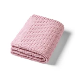BabyOno, gebreide deken, katoen, roze, 75 cm x 100 cm, 1 stuk