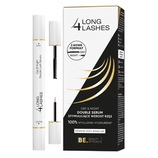 Long4Lashes Day & Night Double, wimpergroei stimulerend serum 2in1, 2 x 3 ml