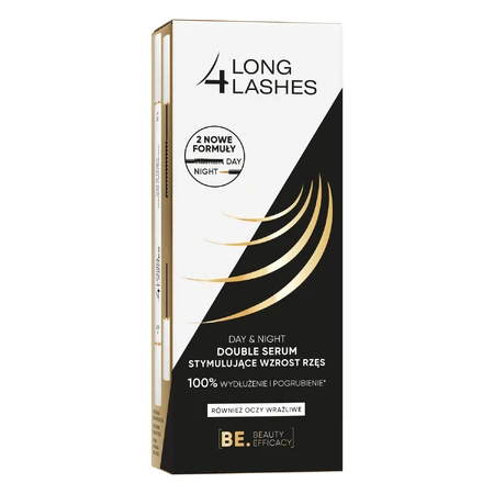 Long4Lashes Day & Night Double, wimpergroei stimulerend serum 2in1, 2 x 3 ml