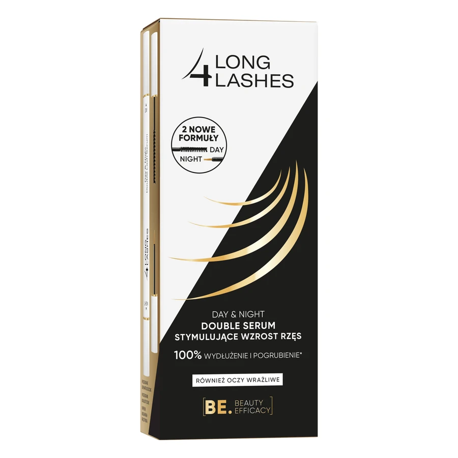 Long4Lashes Day & Night Double, wimpergroei stimulerend serum 2in1, 2 x 3 ml