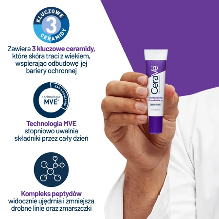 CeraVe Skin Renewing, crème pour les yeux, 14 ml