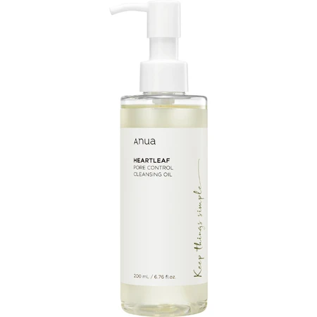 Anua Heartleaf Pore Control Cleansing Oil, makeup remover oil, 200 ml