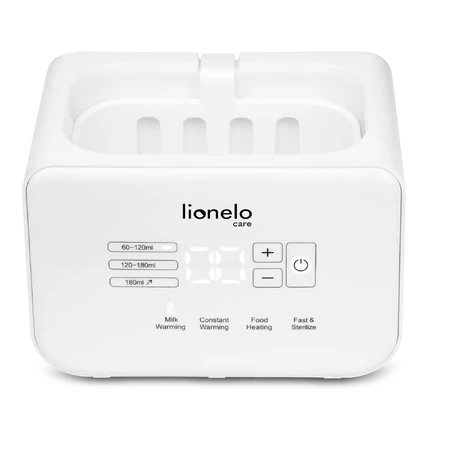 Lionelo Thermup Double White, doppelter Flaschenwärmer und Sterilisator