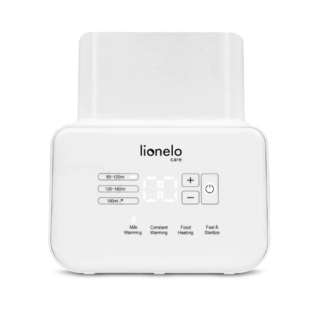 Lionelo Thermup Double White, doppelter Flaschenwärmer und Sterilisator