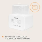 Lionelo Thermup Double White, doppelter Flaschenwärmer und Sterilisator